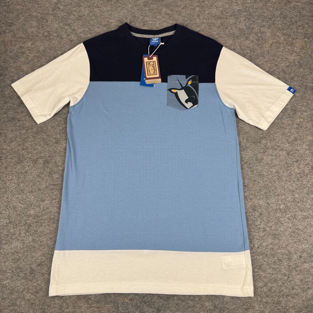 Adidas Memphis Grizzlies Hardwood Classics T-Shirt Blue Mens Small S